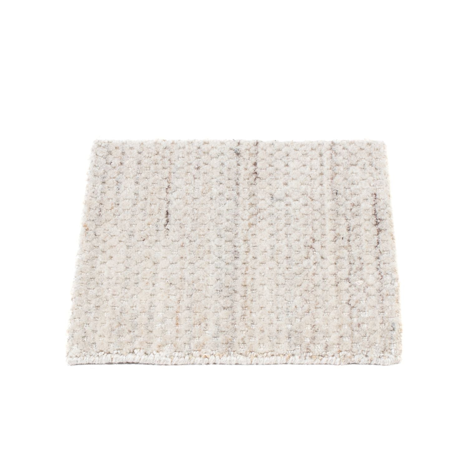 Wollteppich quadratisch  - 31 x 31 cm - hellgrau