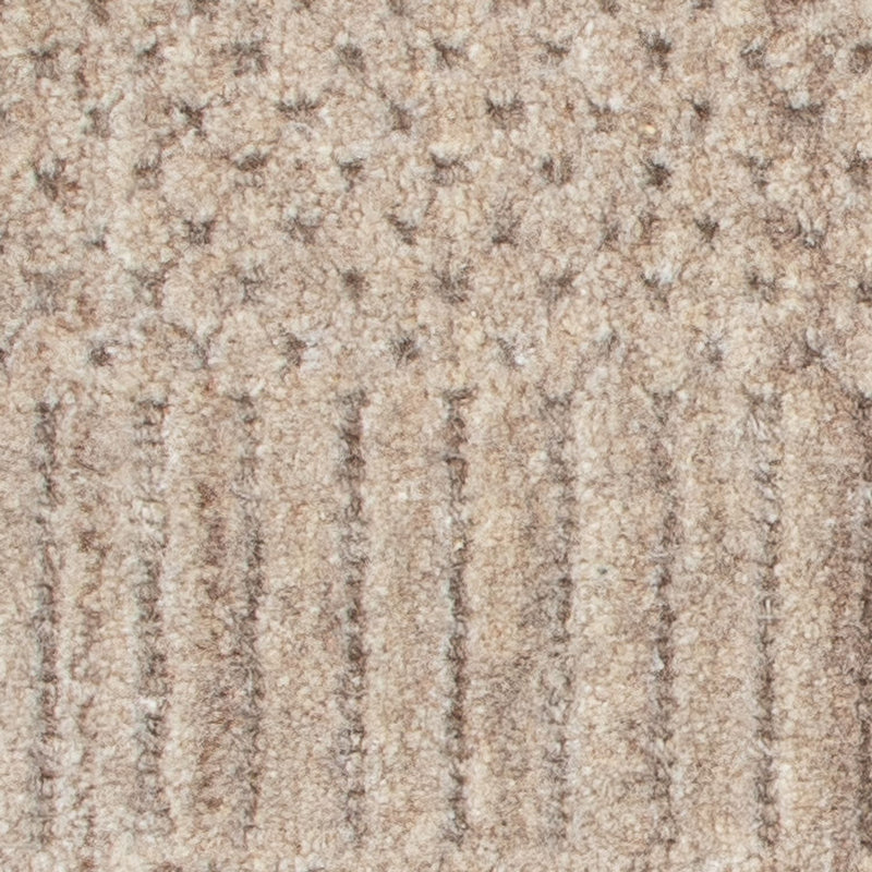 Wollteppich quadratisch  - 30 x 30 cm - braun