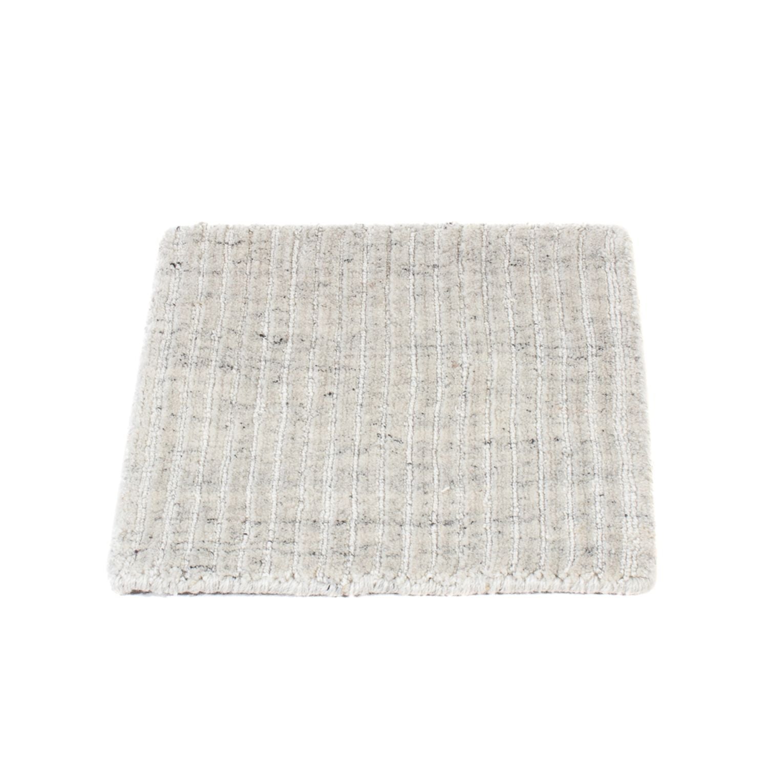 Wollteppich quadratisch  - 30 x 30 cm - hellgrau