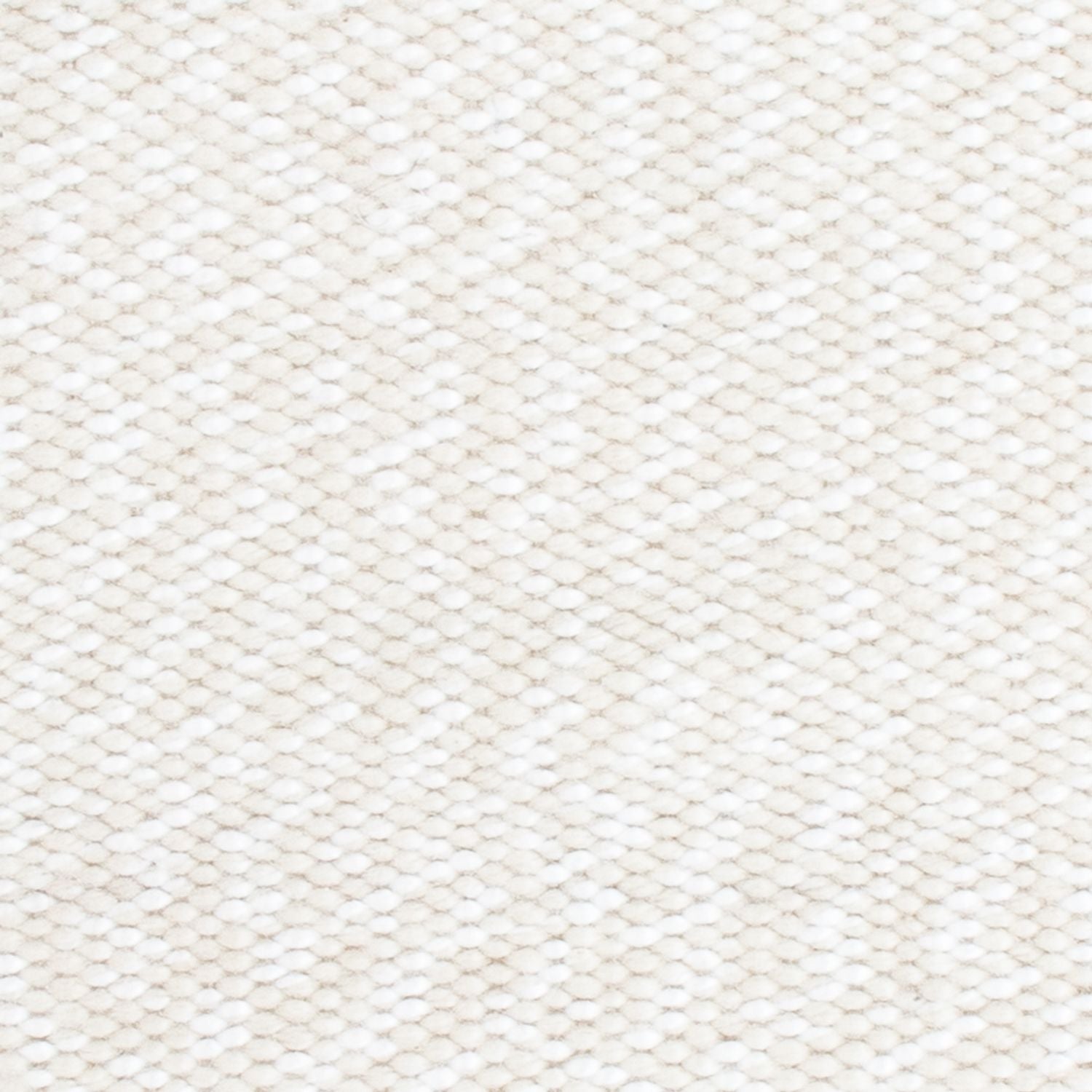 Wollteppich quadratisch  - 34 x 31 cm - weiß