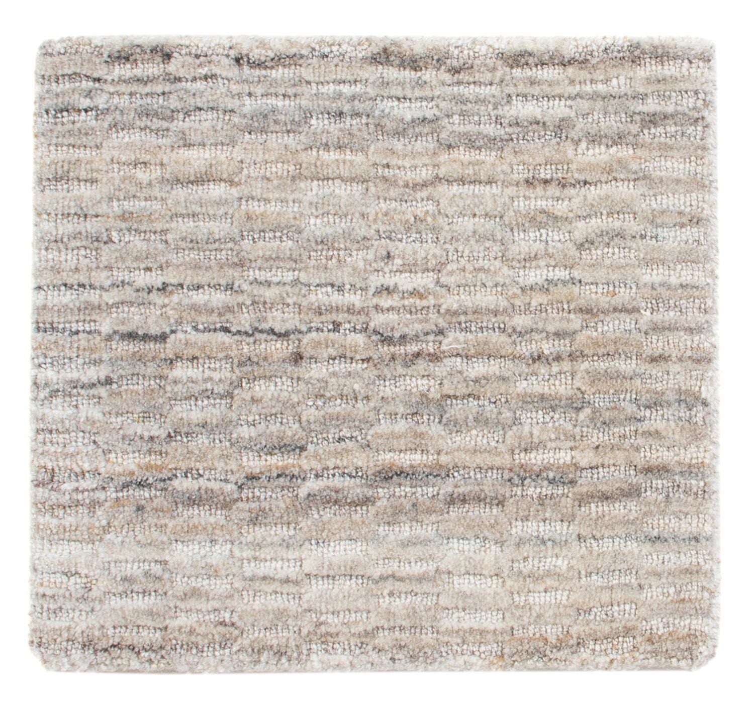 Wollteppich quadratisch  - 33 x 30 cm - hellgrau