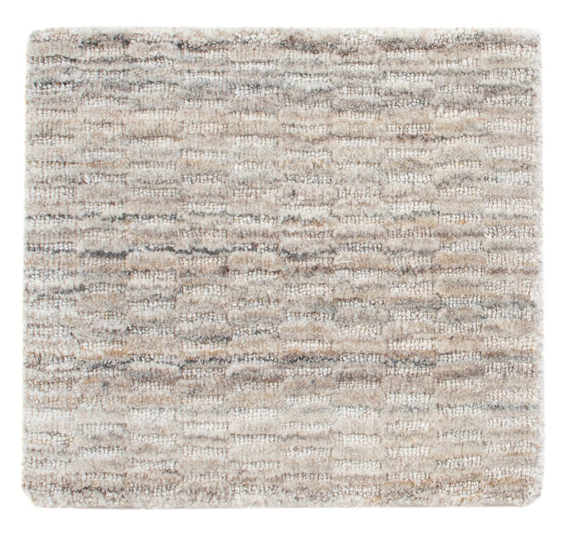 Wollteppich quadratisch  - 33 x 30 cm - hellgrau