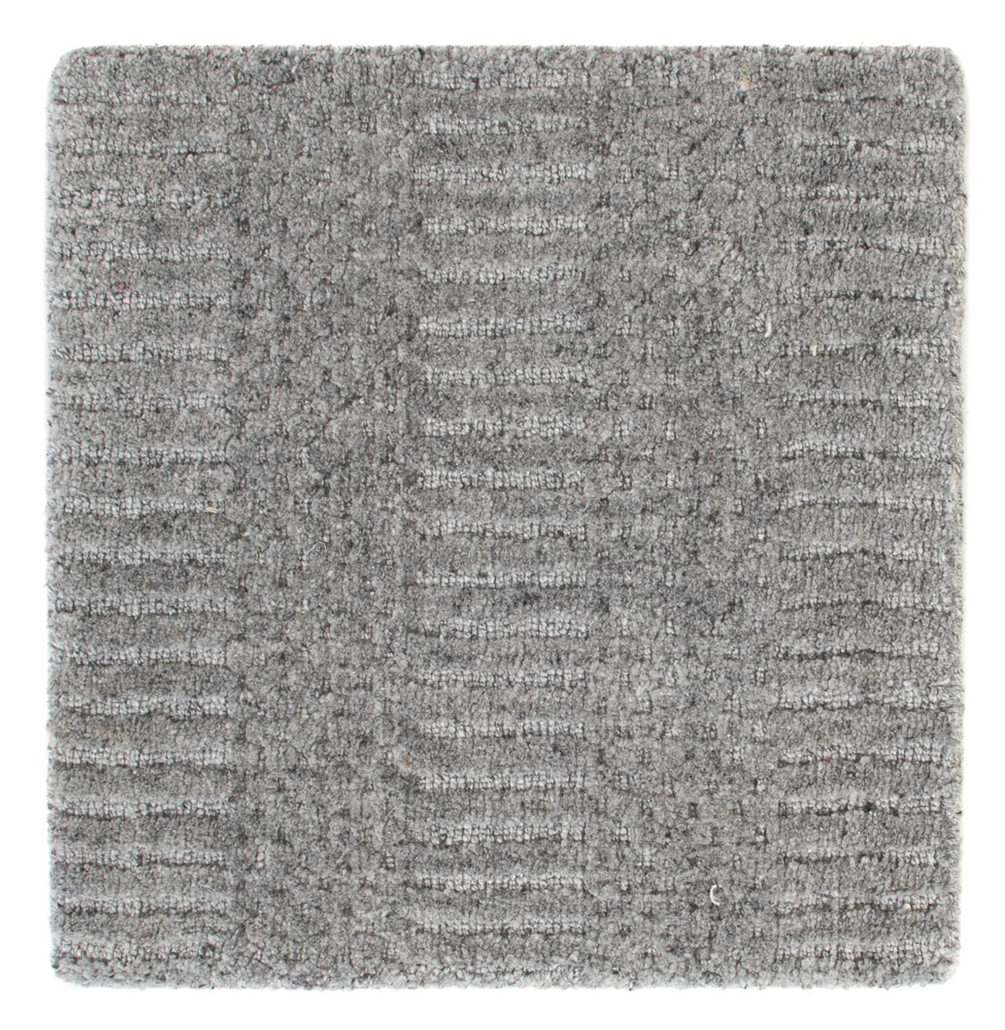 Wollteppich quadratisch  - 32 x 32 cm - dunkelgrau