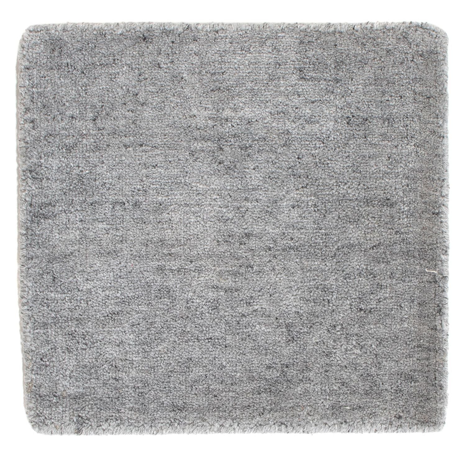 Wollteppich quadratisch  - 30 x 30 cm - grau