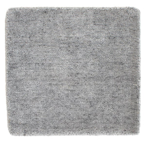 Wollteppich quadratisch  - 30 x 30 cm - grau