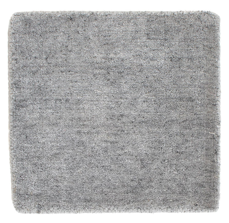 Wollteppich quadratisch  - 30 x 30 cm - grau