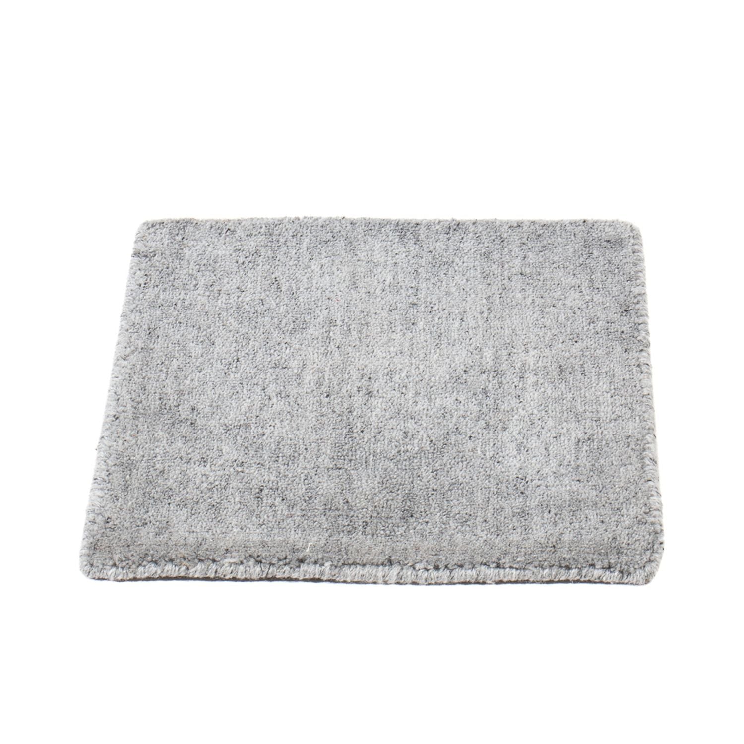Wollteppich quadratisch  - 30 x 30 cm - grau