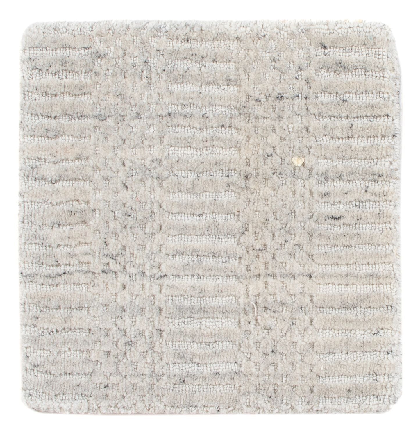 Wollteppich quadratisch  - 30 x 30 cm - hellgrau