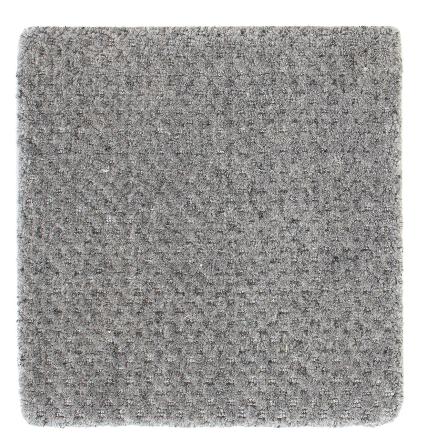 Wollteppich quadratisch  - 30 x 30 cm - grau