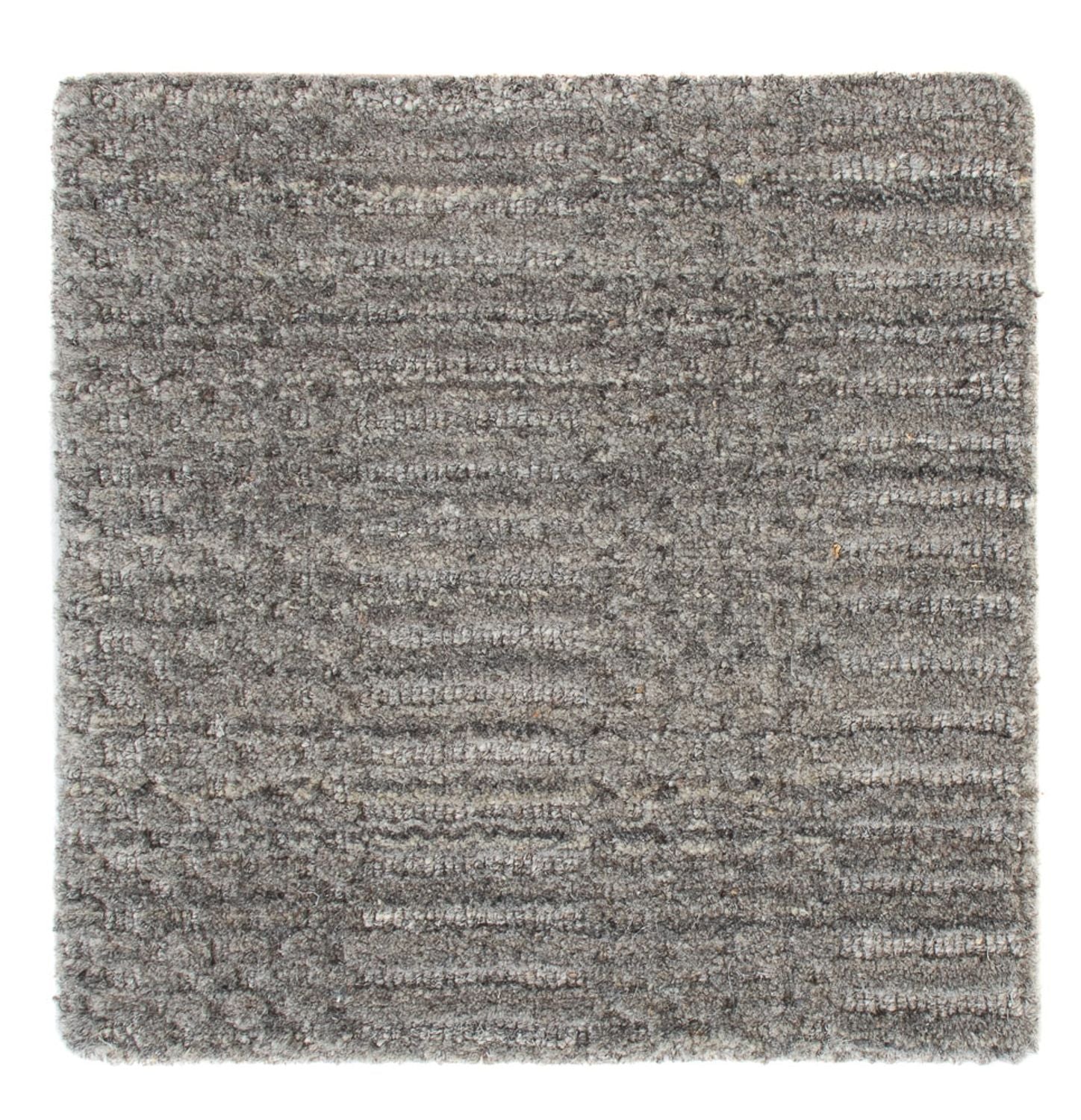 Wollteppich quadratisch  - 30 x 30 cm - grau