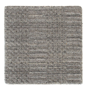 Wollteppich quadratisch  - 30 x 30 cm - grau