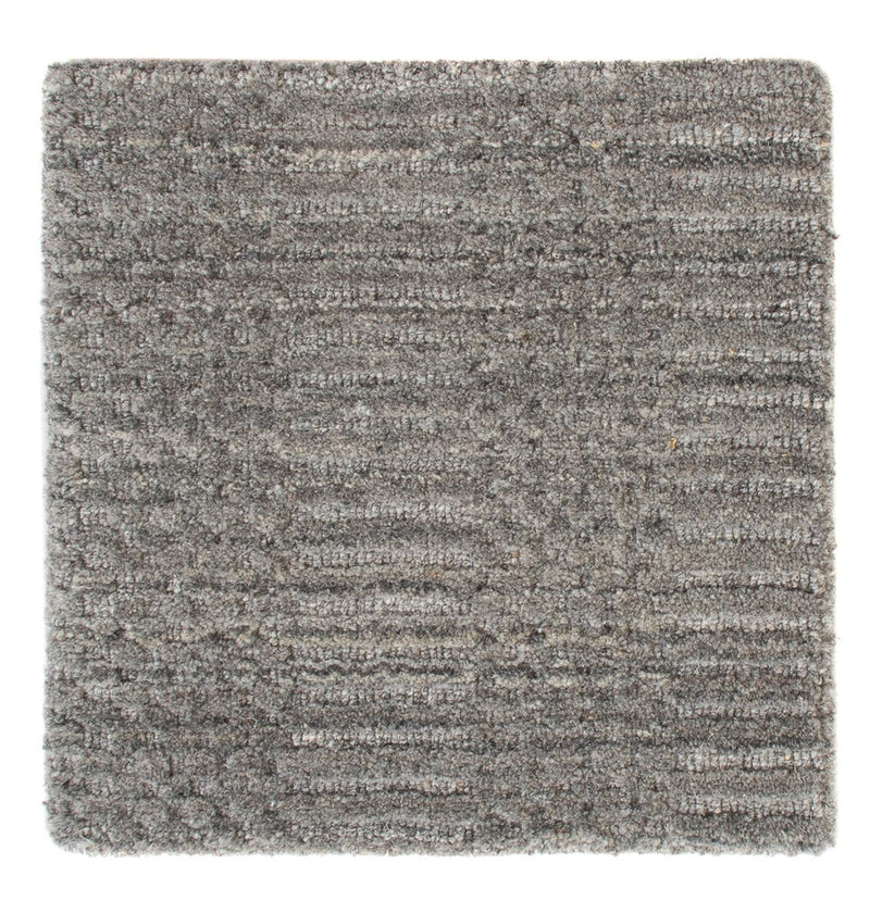 Wollteppich quadratisch  - 30 x 30 cm - grau