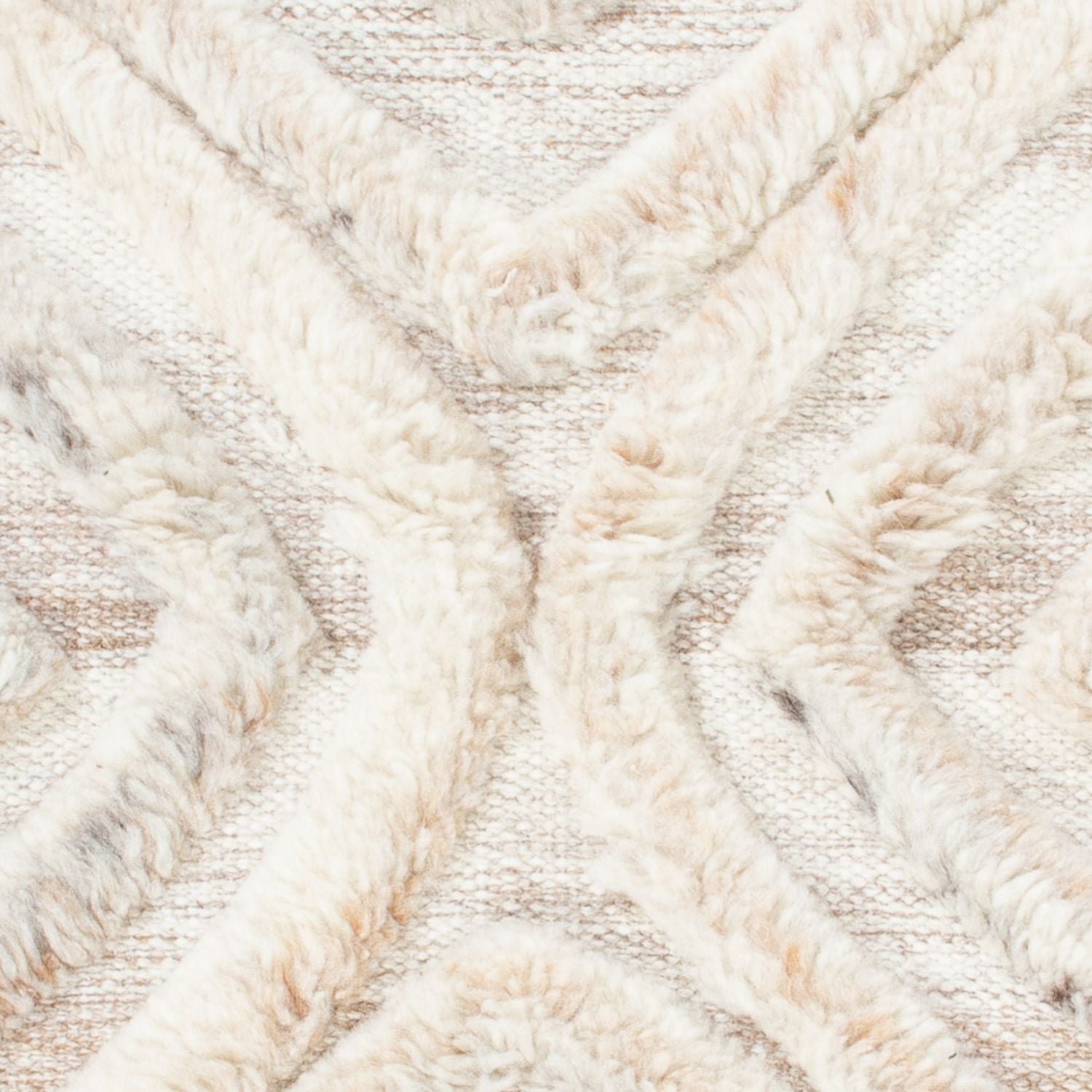 Wollteppich - 90 x 60 cm - beige