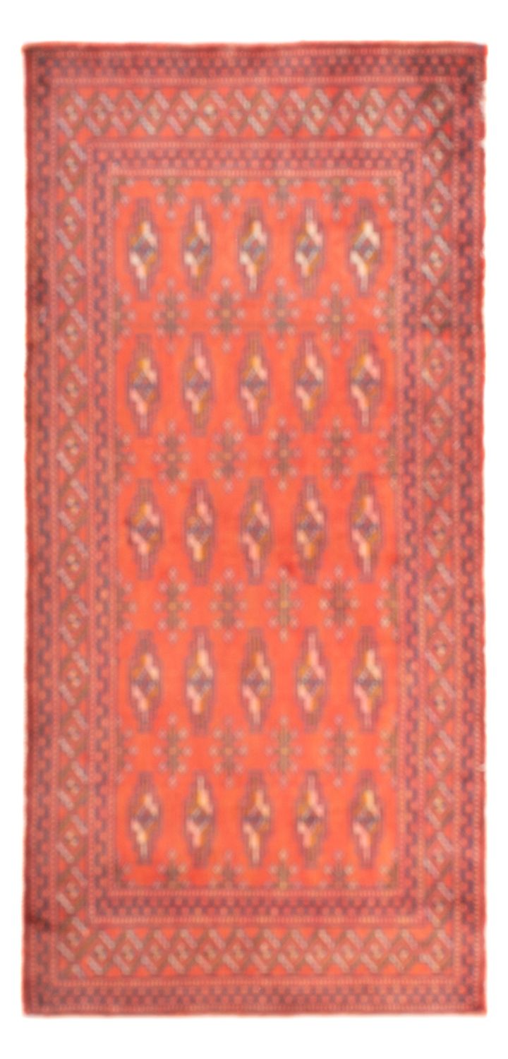 Turkaman Teppich - 130 x 60 cm - hellrot