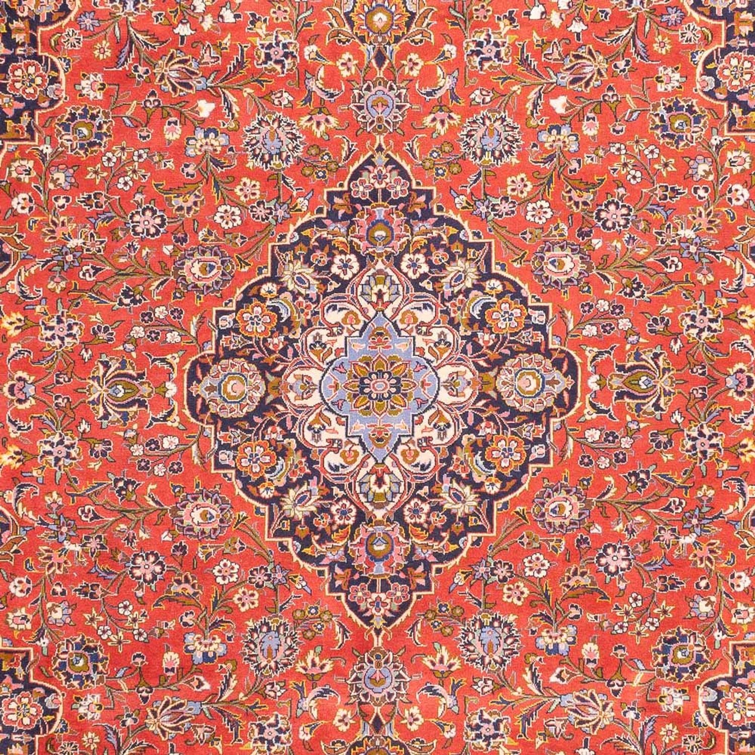 Perserteppich - Keshan - 385 x 305 cm - hellrot