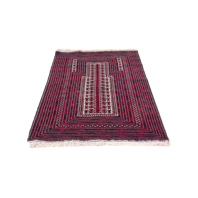 Belutsch Teppich quadratisch  - 250 x 250 cm - dunkelrot