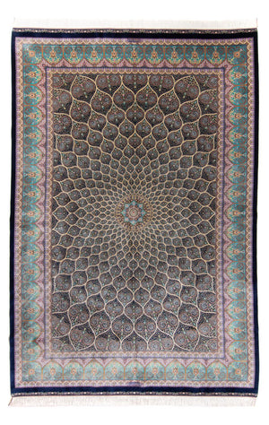 Perserteppich - Ghom - 300 x 200 cm - dunkelblau