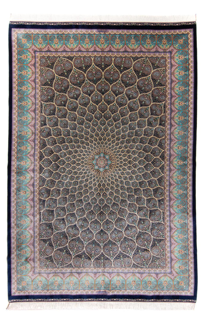 Perserteppich - Ghom - 300 x 200 cm - dunkelblau