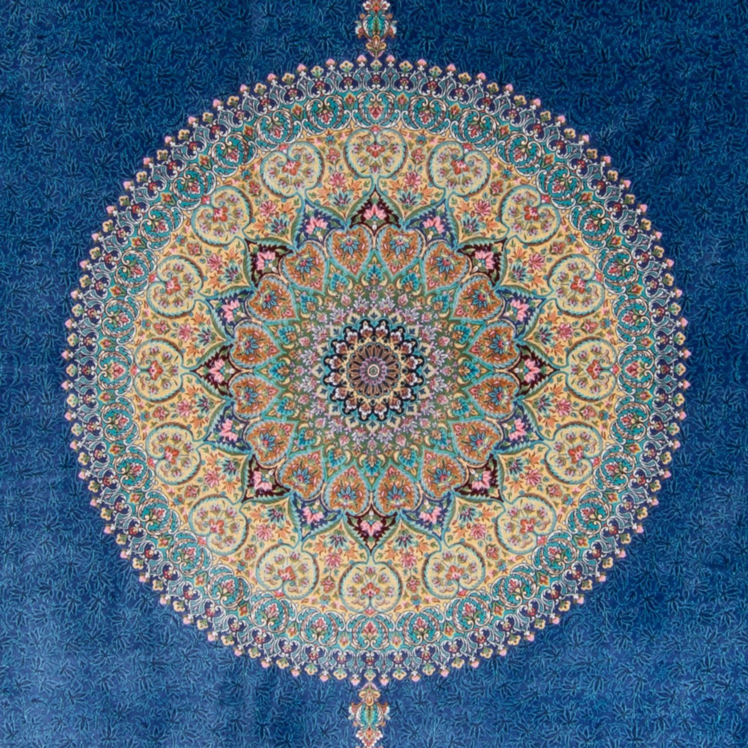 Perserteppich - Ghom - 300 x 200 cm - blau