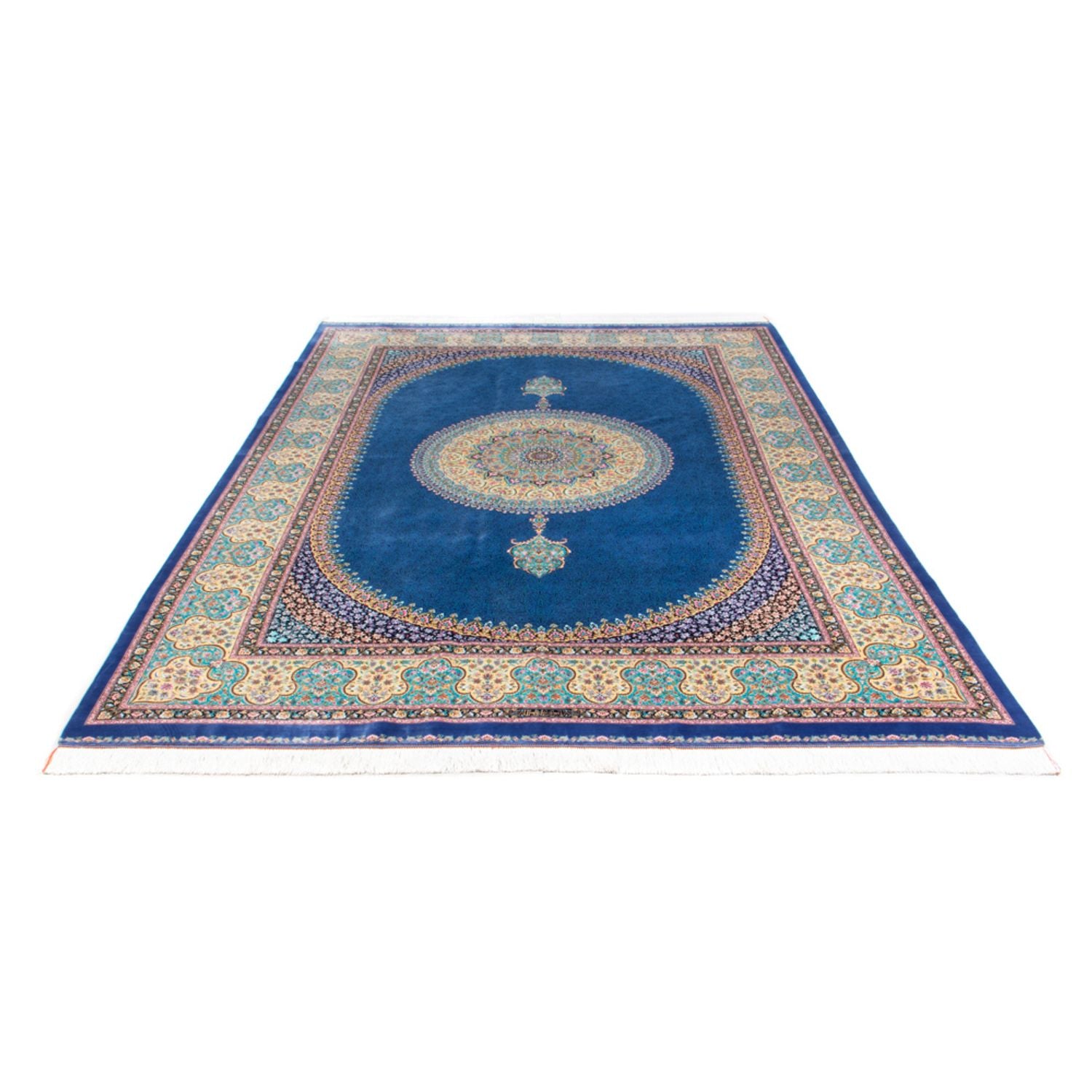 Perserteppich - Ghom - 300 x 200 cm - blau