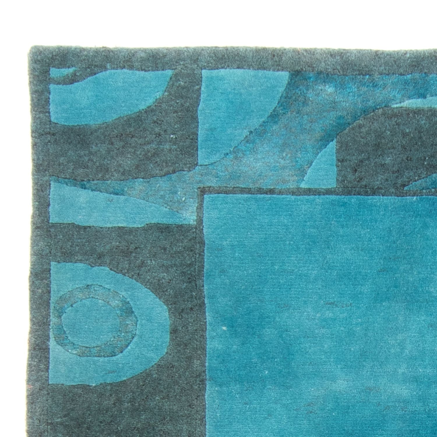 Nepal Teppich - 230 x 160 cm - hellblau