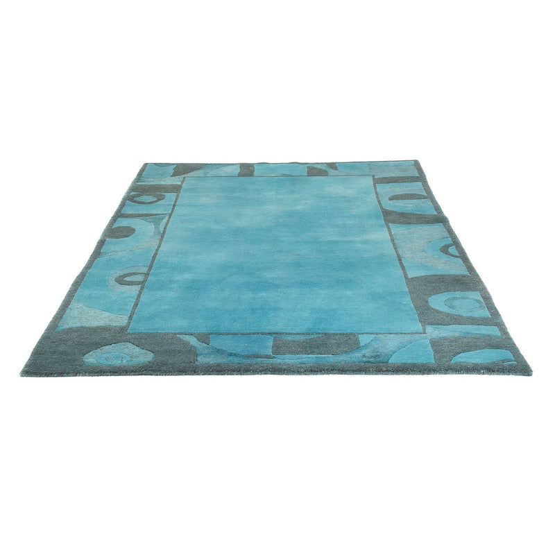 Nepal Teppich - 230 x 160 cm - hellblau