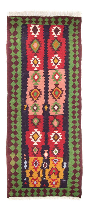 Läufer Kelim - Old - 275 x 110 cm - mehrfarbig