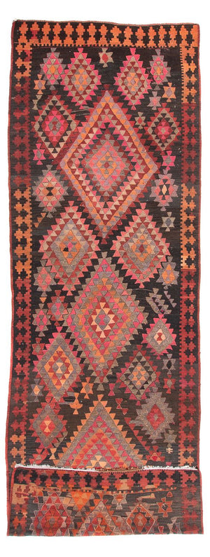 Läufer Kelim - Old - 460 x 143 cm - mehrfarbig