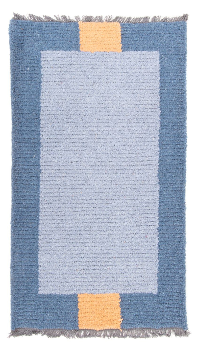 Nepal Teppich - 140 x 70 cm - blau