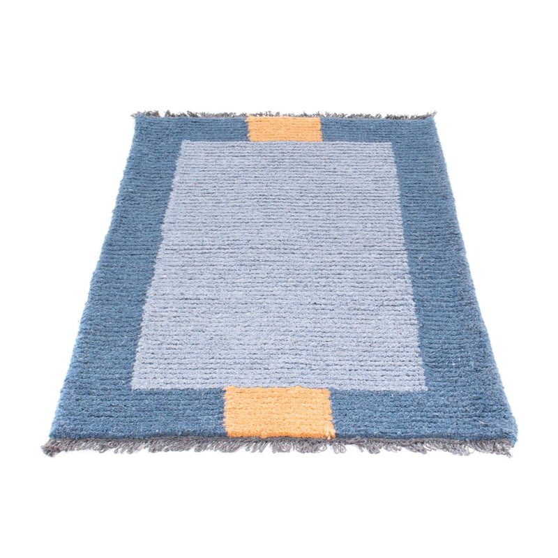 Nepal Teppich - 140 x 70 cm - blau