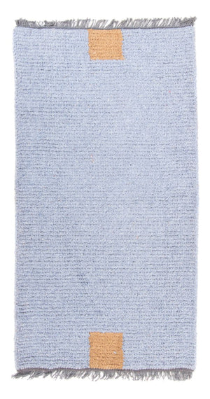 Nepal Teppich - 140 x 70 cm - hellblau