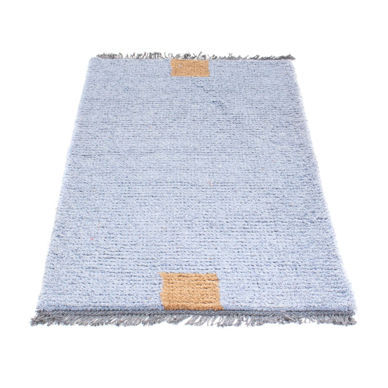 Nepal Teppich - 140 x 70 cm - hellblau