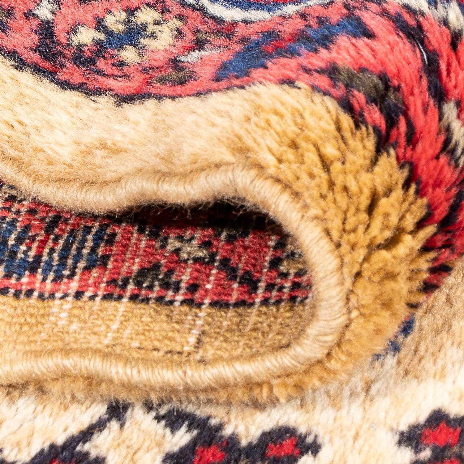 Perserteppich - Nomadic quadratisch  - 147 x 131 cm - beige