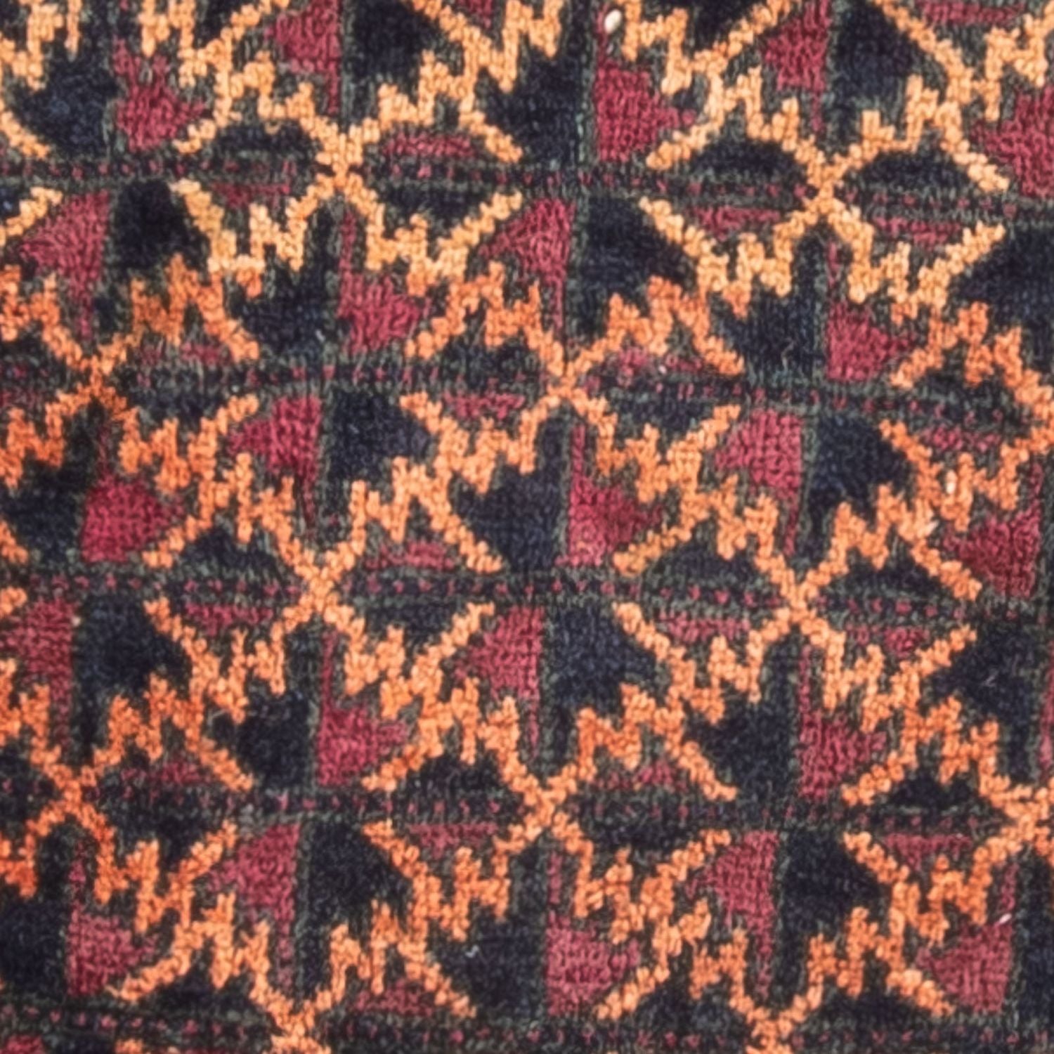 Belutsch Teppich quadratisch  - 70 x 60 cm - mehrfarbig