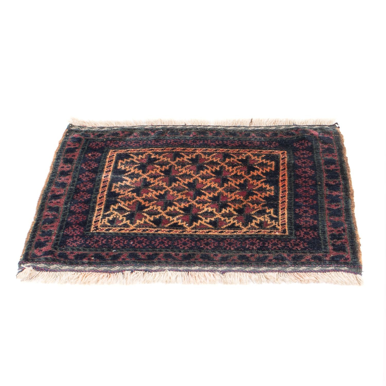 Belutsch Teppich quadratisch  - 70 x 60 cm - mehrfarbig