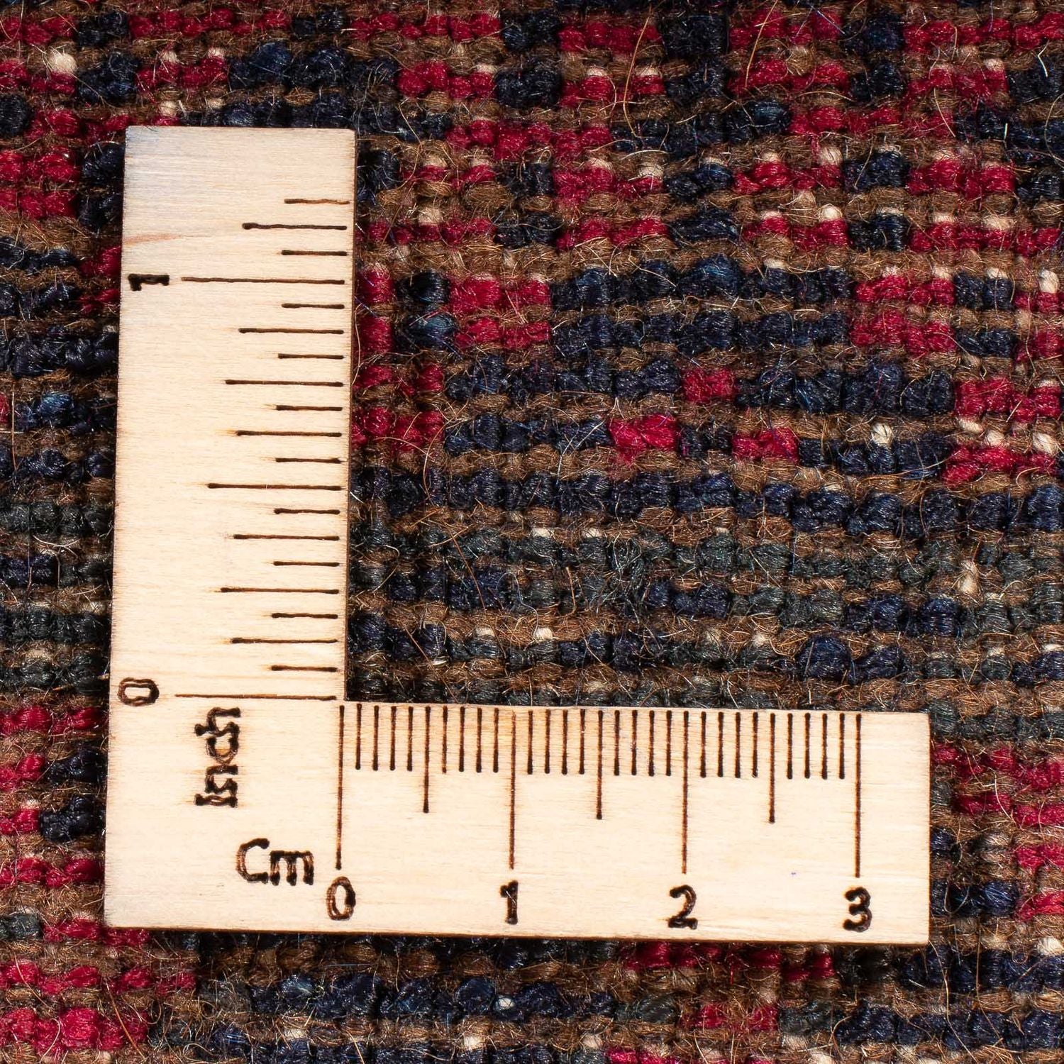 Belutsch Teppich quadratisch  - 70 x 60 cm - mehrfarbig