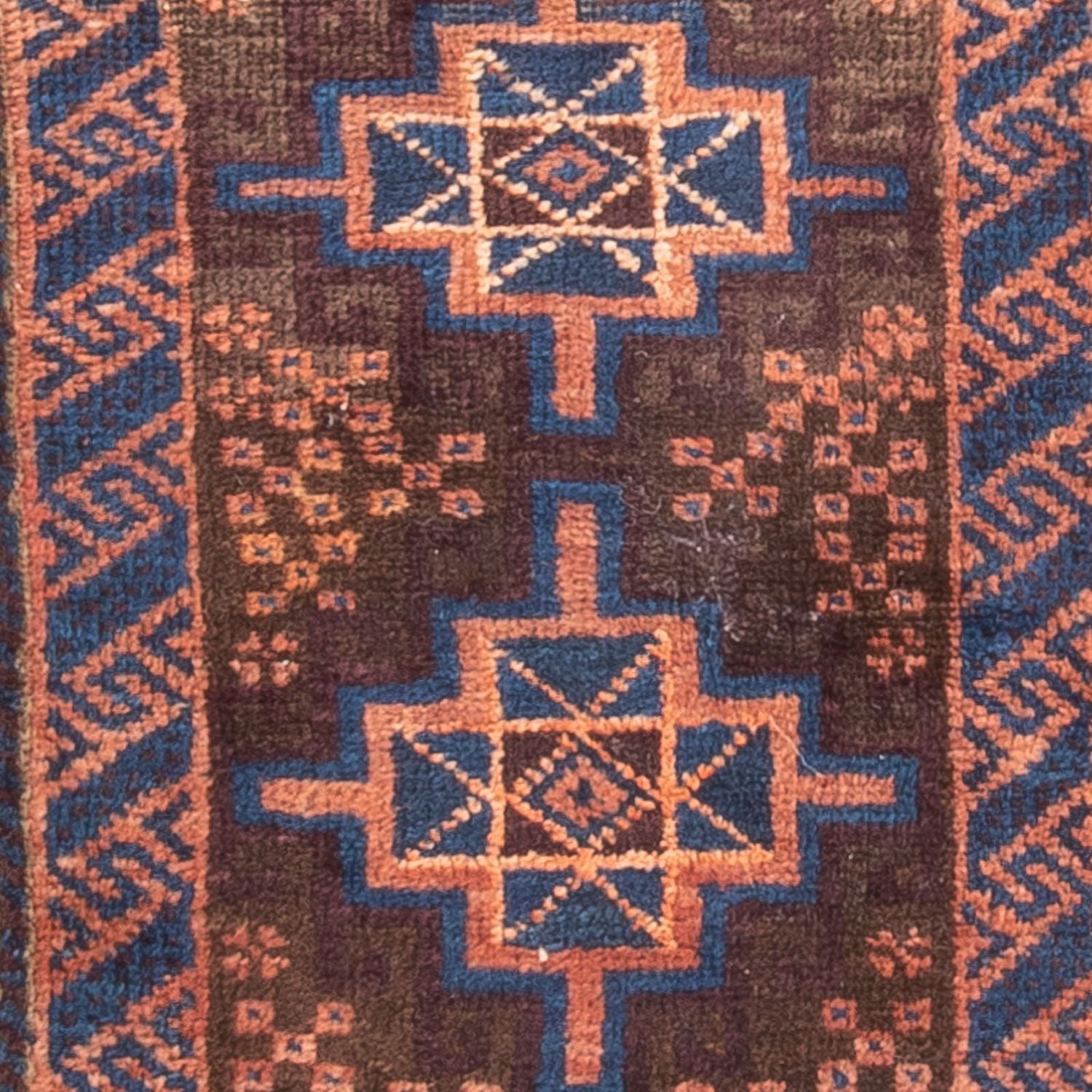 Belutsch Teppich - 103 x 58 cm - braun
