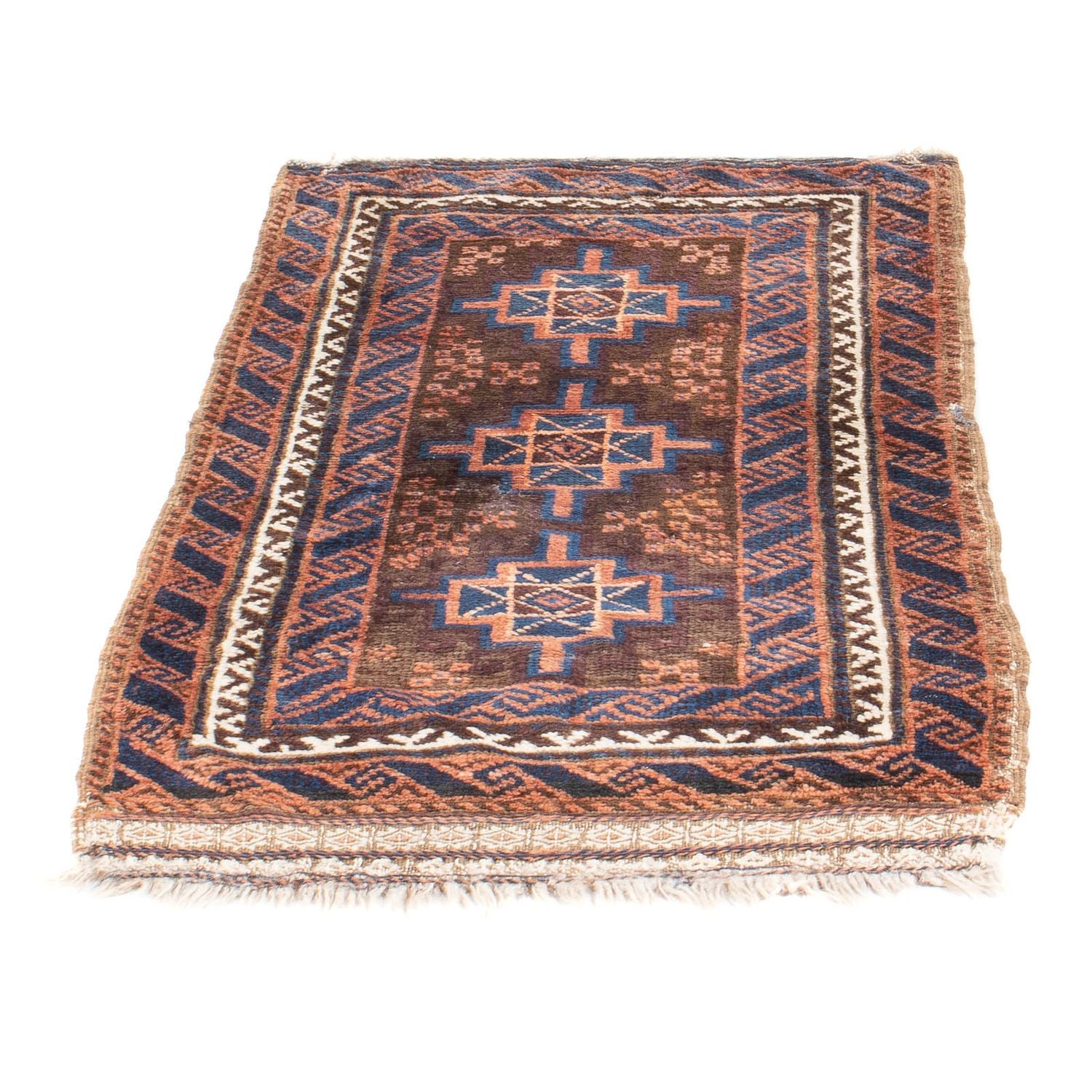 Belutsch Teppich - 103 x 58 cm - braun