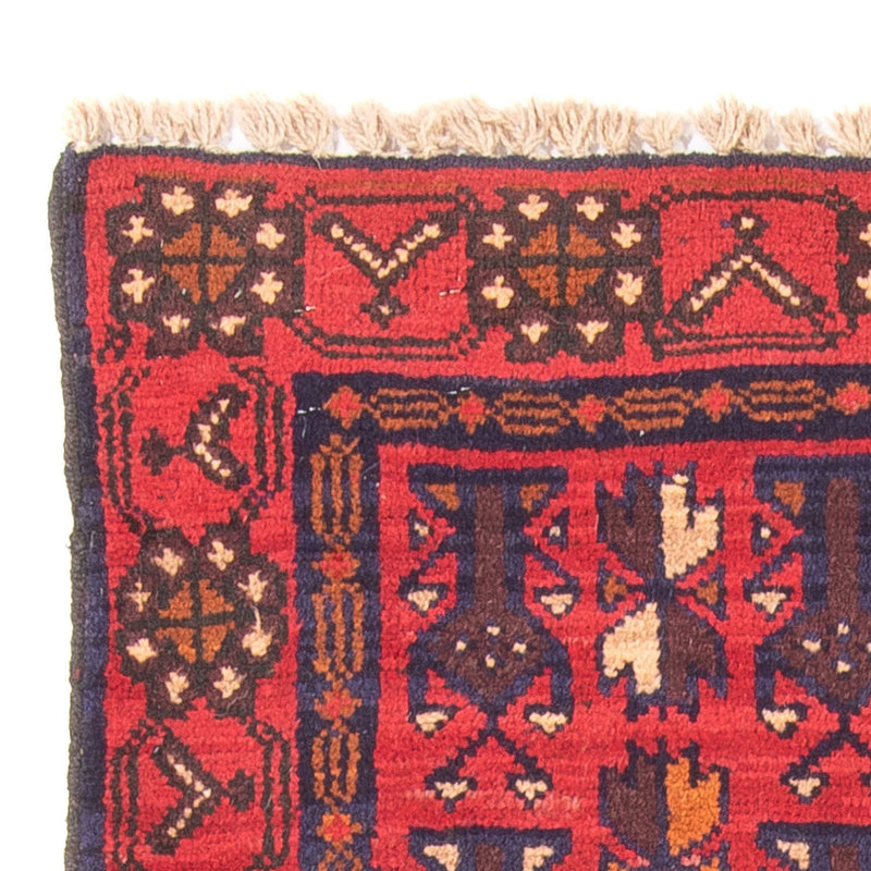 Belutsch Teppich - 130 x 74 cm - rot