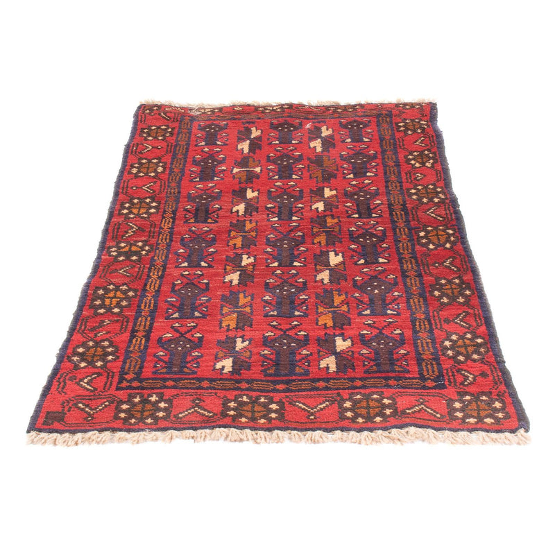 Belutsch Teppich - 130 x 74 cm - rot