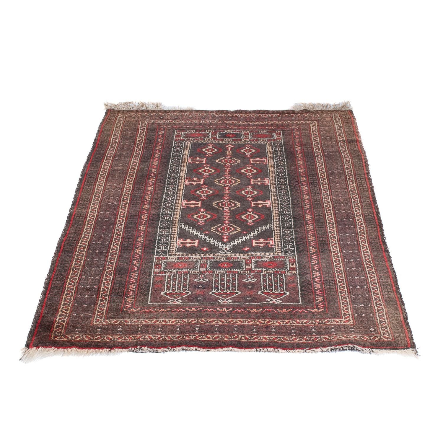 Belutsch Teppich - 136 x 90 cm - mehrfarbig