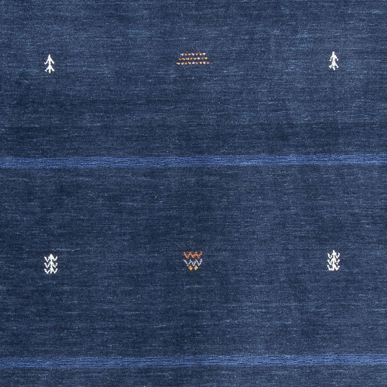 Gabbeh Teppich - Loribaft Softy - 240 x 174 cm - dunkelblau