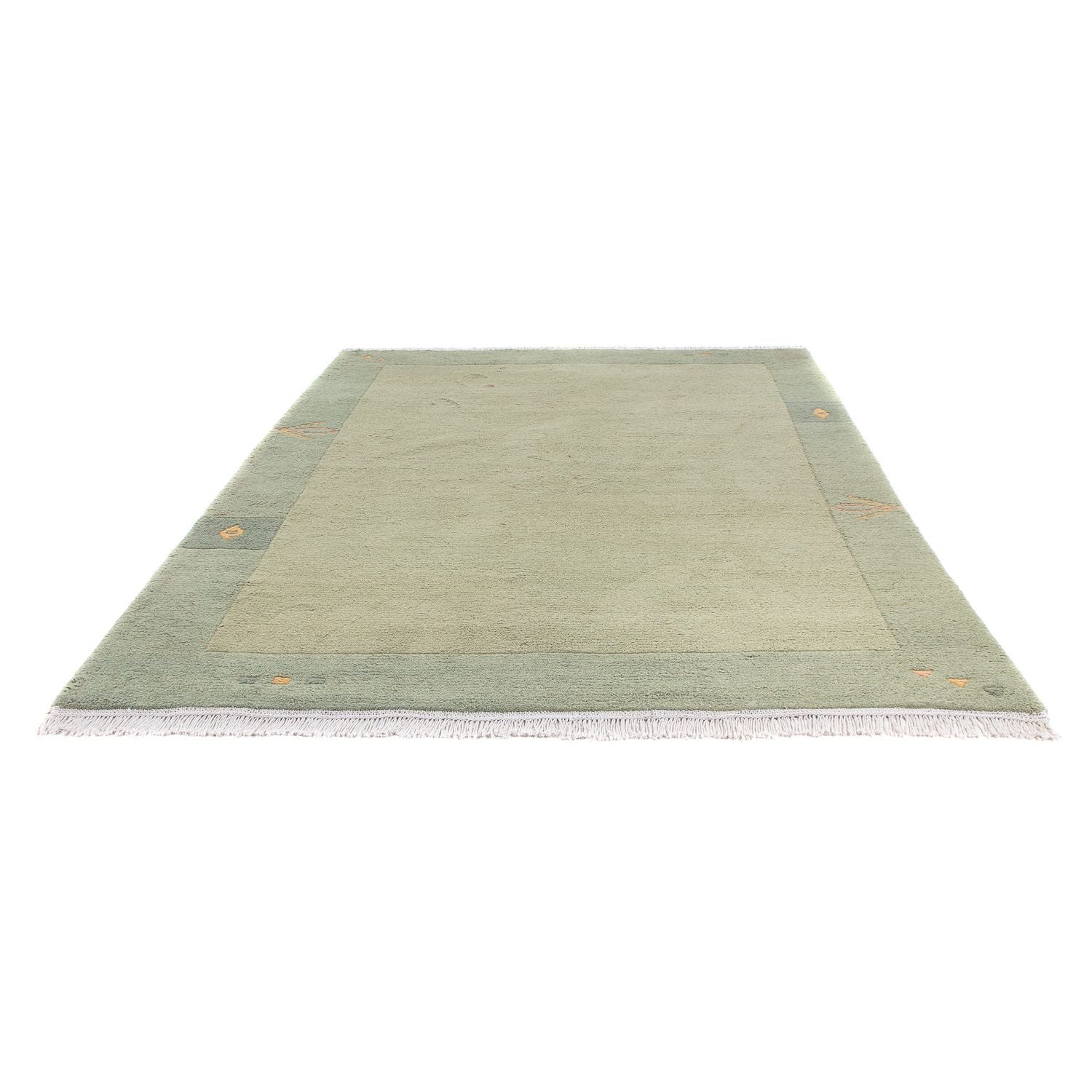 Nepal Teppich - 240 x 170 cm - olivgrün