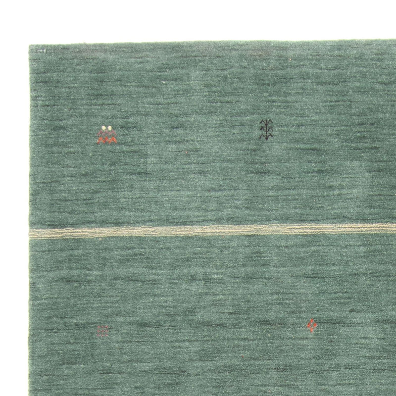 Gabbeh Teppich - Loribaft Softy - 250 x 200 cm - grün