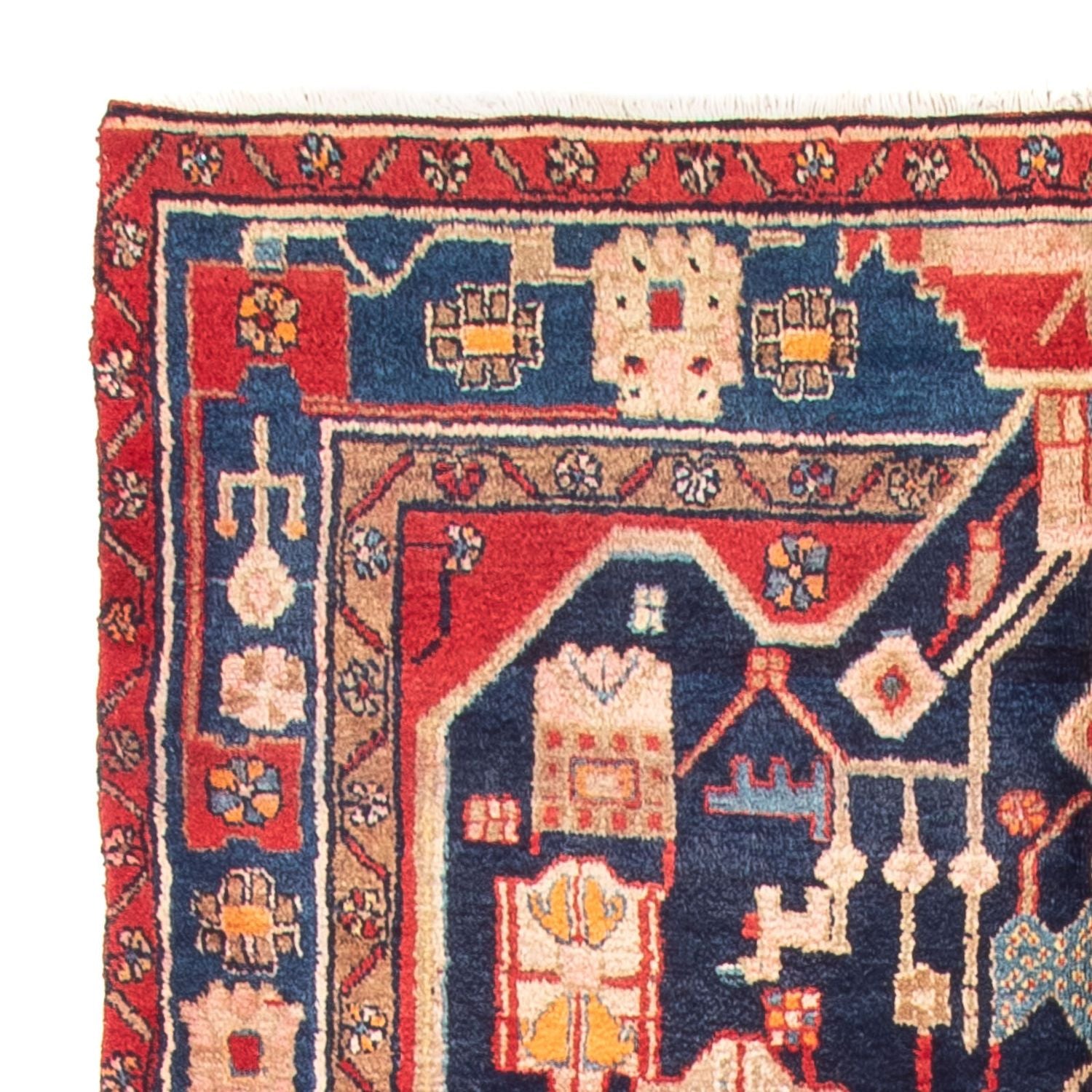Perserteppich - Nomadic - 274 x 150 cm - dunkelblau