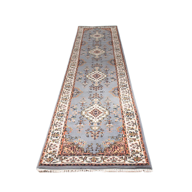 Läufer Orient - Indus - 400 x 80 cm - hellblau