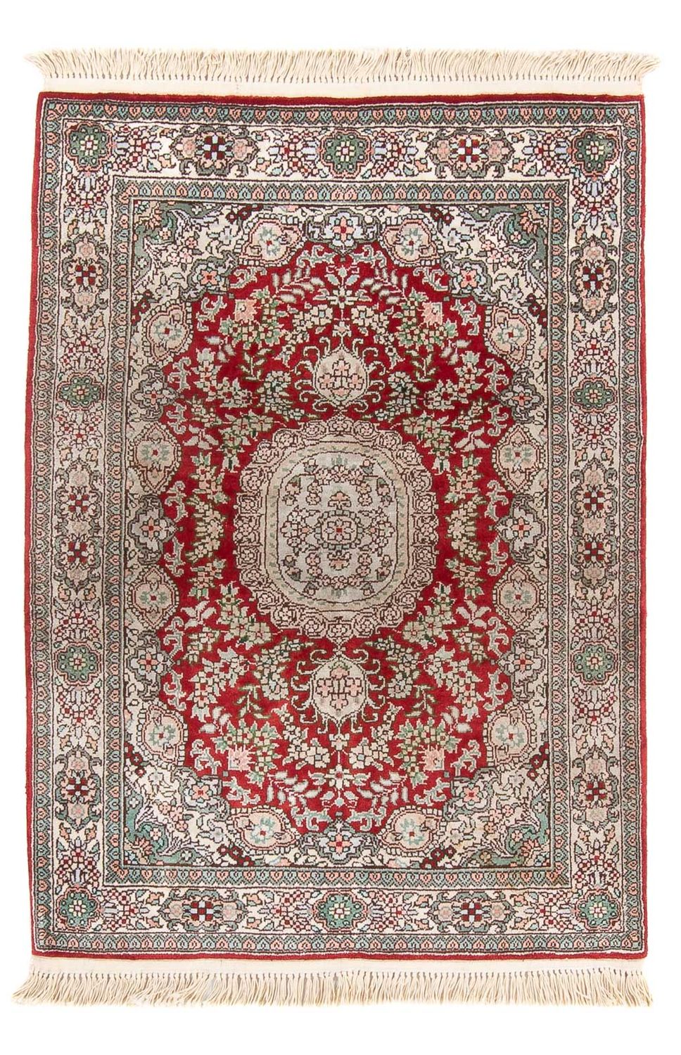 Seidenteppich - China Seide - 93 x 62 cm - rot