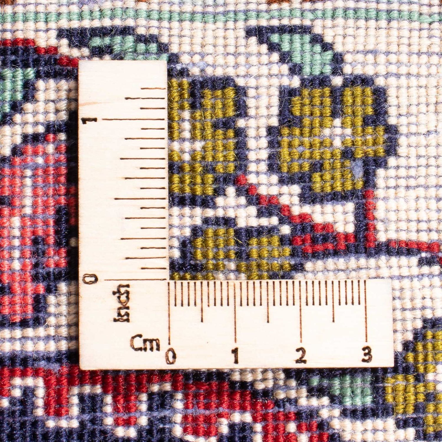 Perserteppich - Täbriz - Royal - 96 x 76 cm - dunkelblau