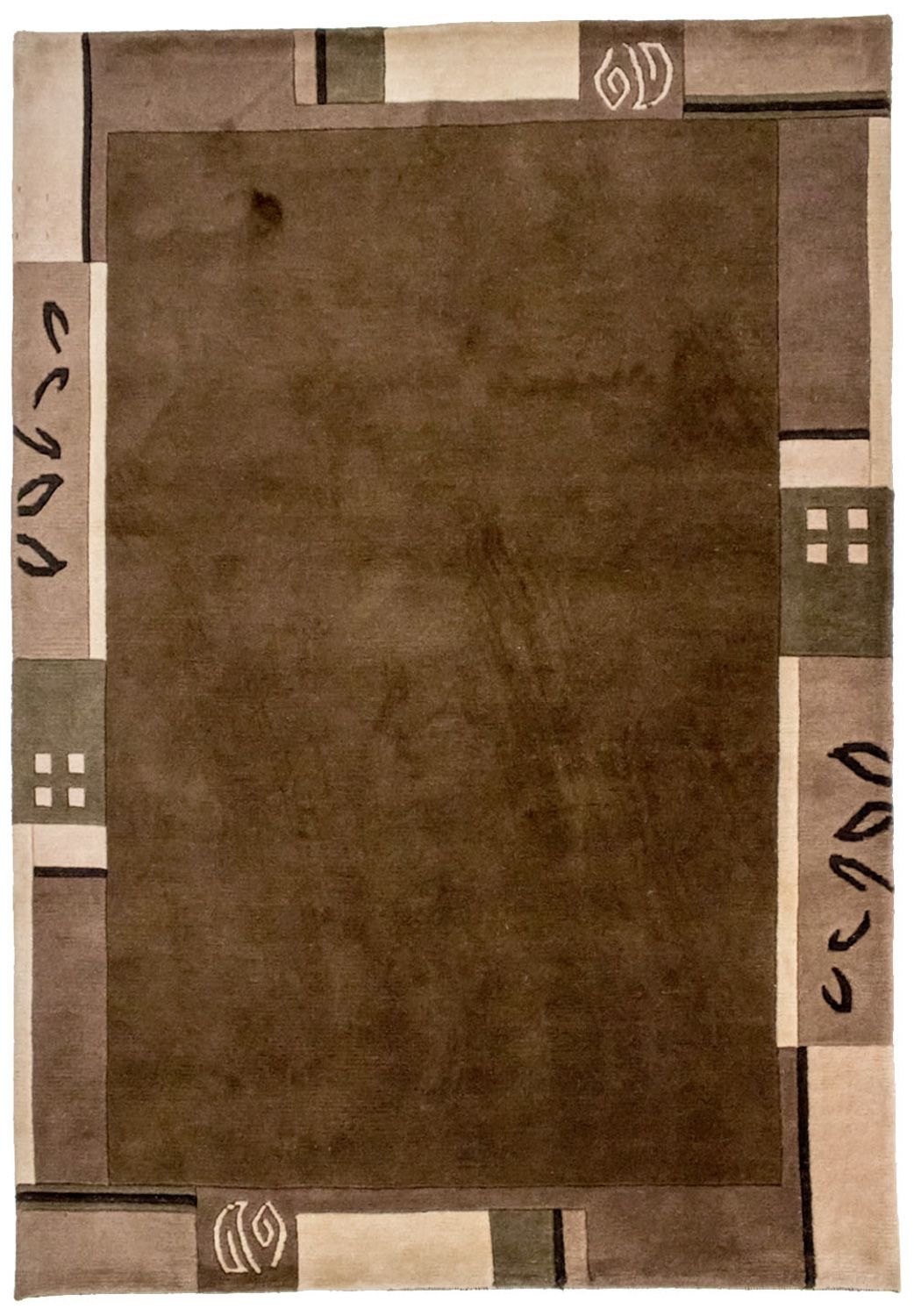 Nepal Teppich 199 x 144 cm - braun