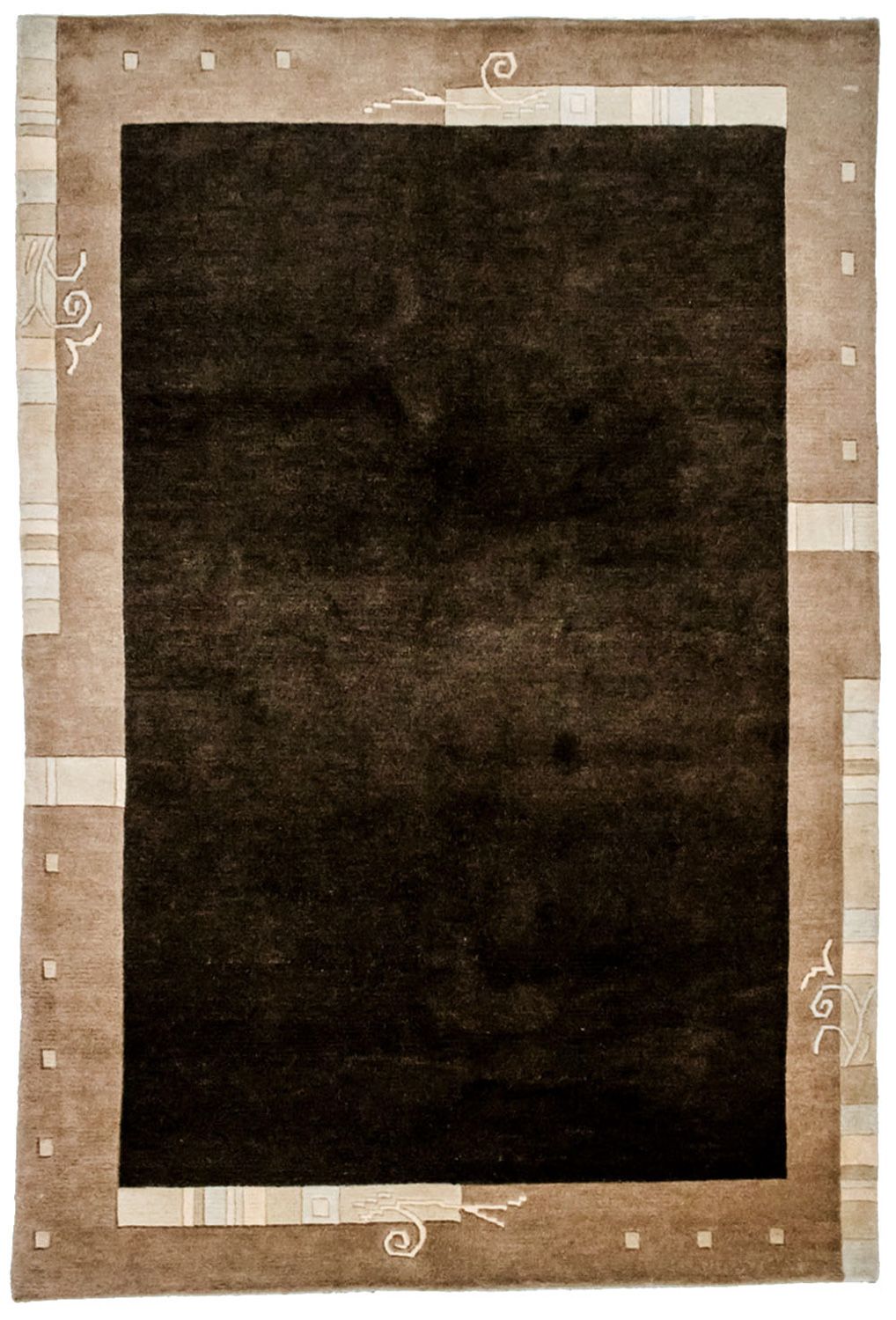 Nepal Teppich 201 x 141 cm - braun